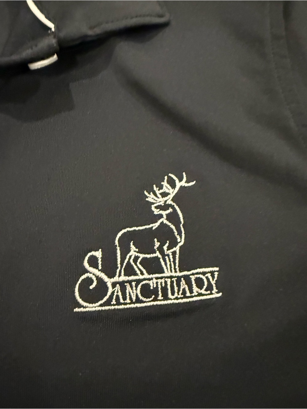 RARE Peter Millar womens Sanctuary golf course Colorado golf polo shirt M